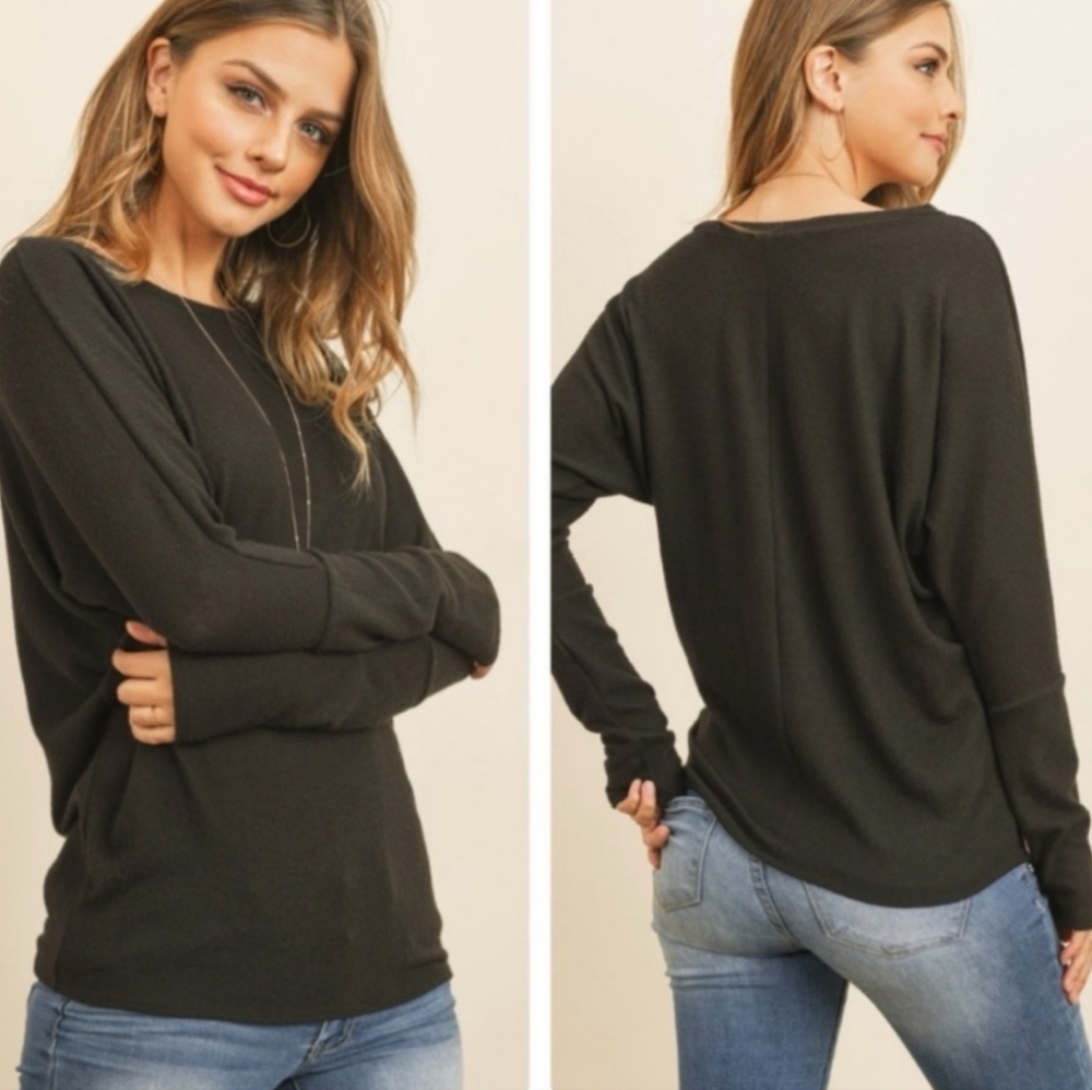 Soft Dolman Long Sleeve Top